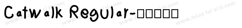 Catwalk Regular字体转换